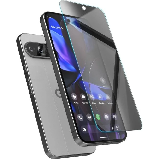 [2-pack] Privacy Google Pixel 9 Pro skærmbeskytter i hærdet glas