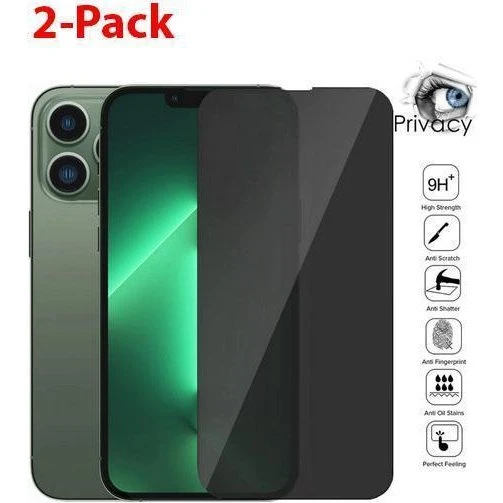 2-Pack iPhone 13 Pro Max Privacy Screen Protector