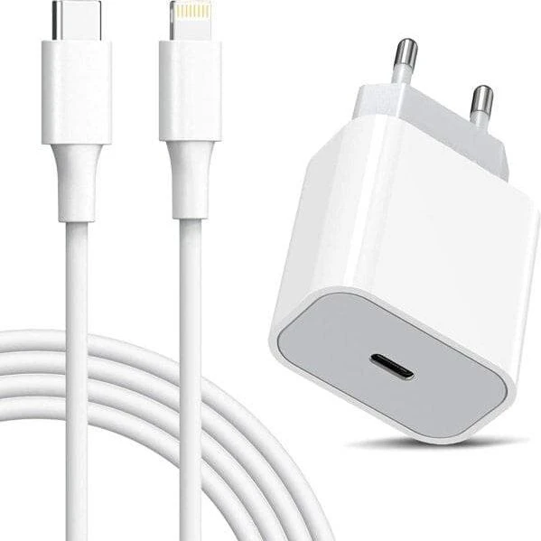 iPhone 20W USB-C Hurtiglader med 1M Kabel