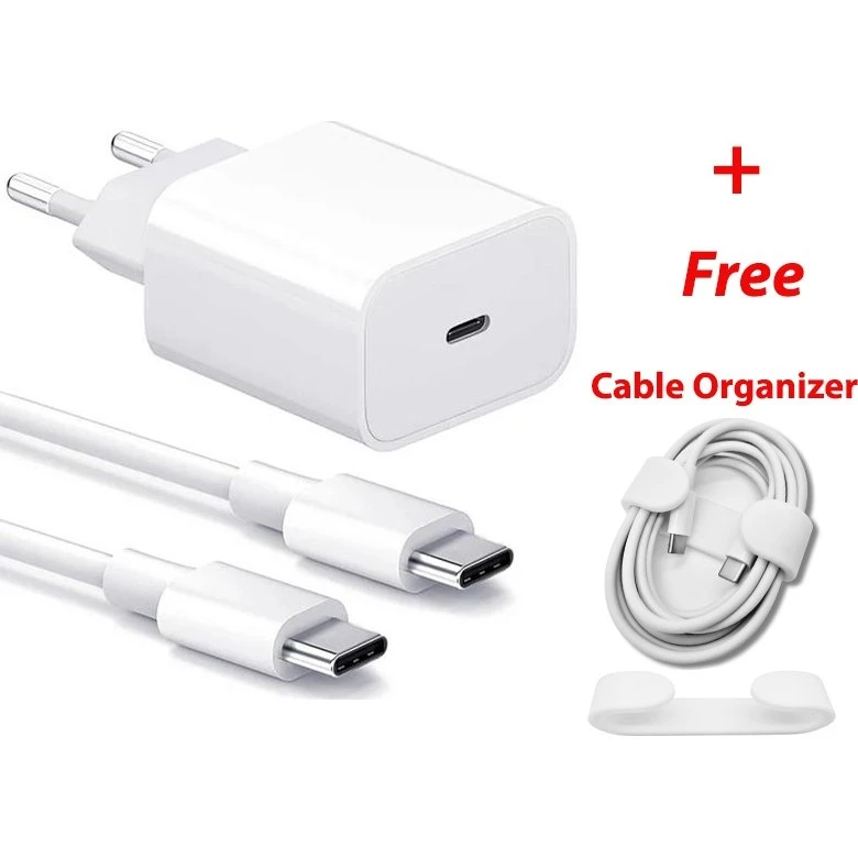 20W USB-C oplader til iPhone 15 med 1M kabel