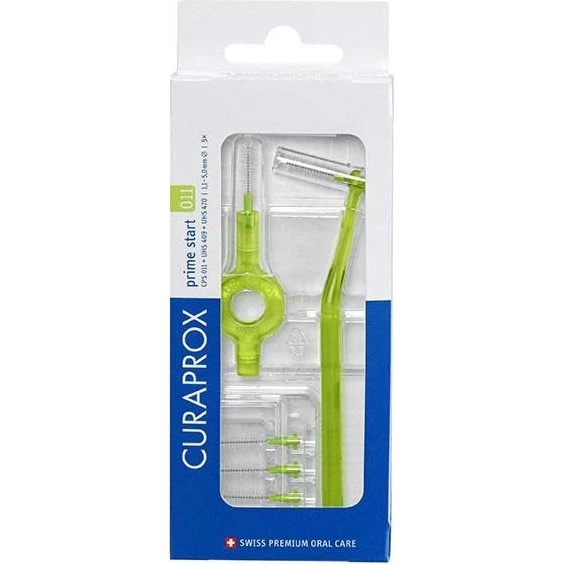 Curaprox Prime Start CPS 011 mellemrumsbørster - 5 stk. + 2 holdere