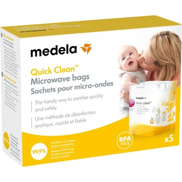 Medela Hurtigt Clean - Mikrobølgesterilisatorposer x5