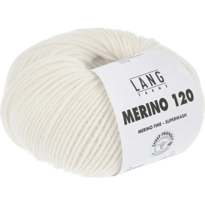 Lang Yarns Merino 120 - 0002 Merinould