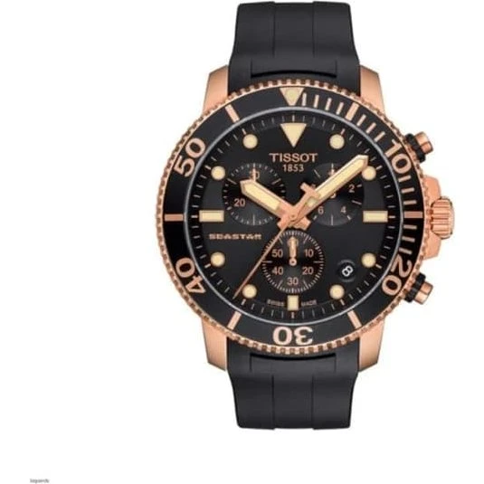 Tissot Seastar 1000 T120.417.37.051.00 - Roseguld & Sort