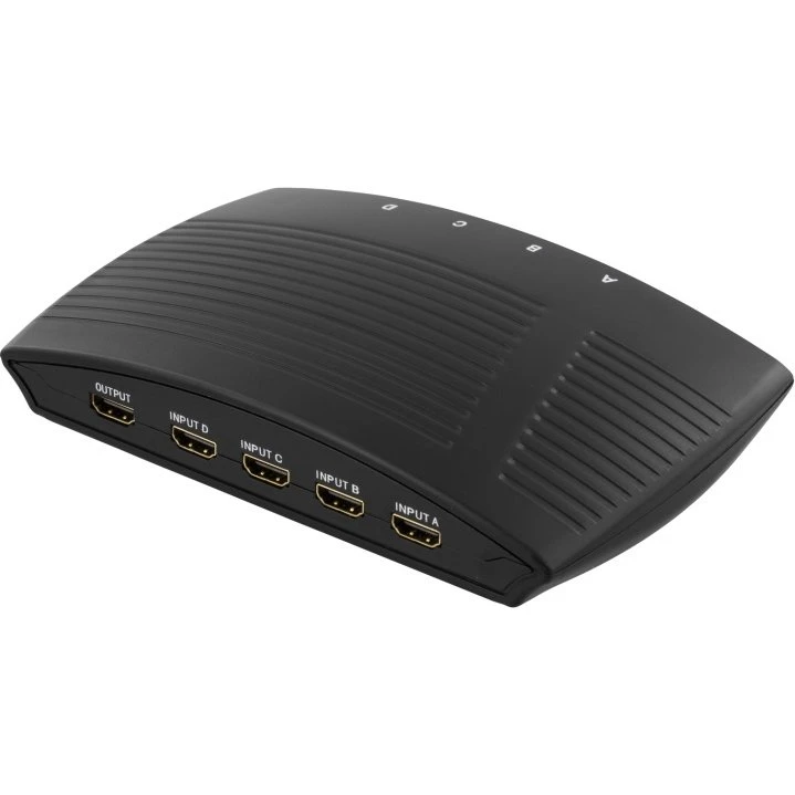 DELTACO HDMI206 Manuel HDMI-switch, 4 indgange til 1 udgang