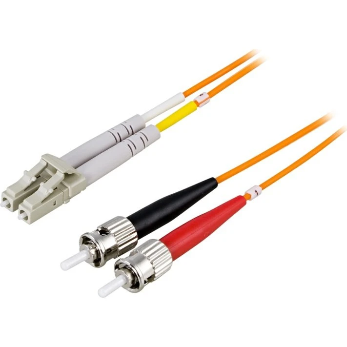 DELTACO Fiberkabel LC-ST, 62,5/125 OM1 Duplex Multimode, 3m