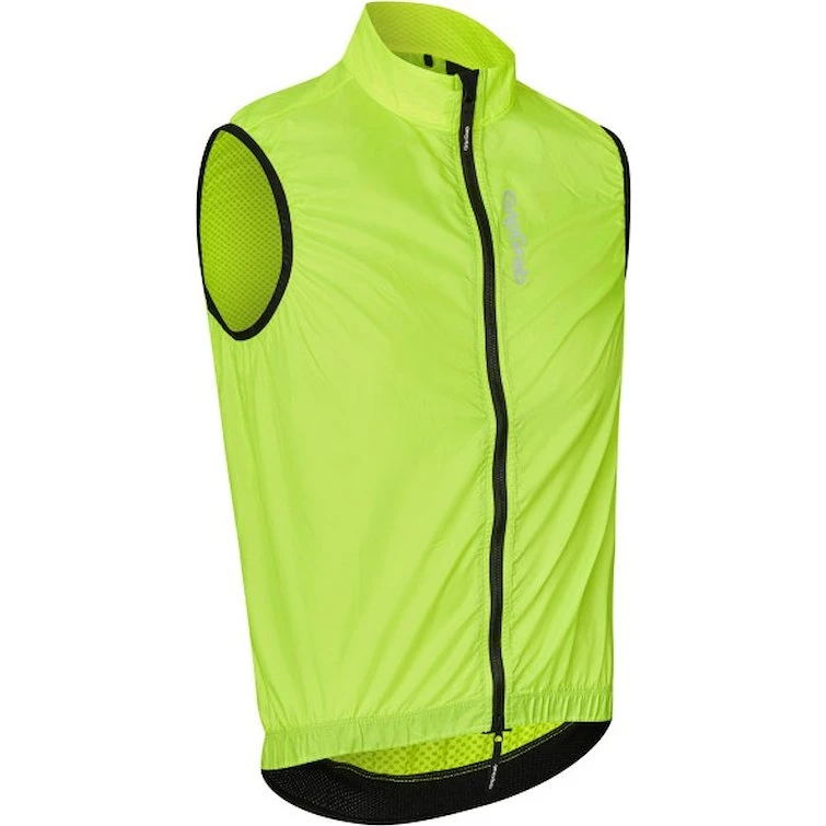GripGrab RIDE Windproof cykelvest Hi-Vis gul herre