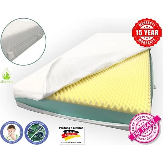 Dibapur Memory Relax Ortopædisk Madras med Aloe Vera (17 cm)