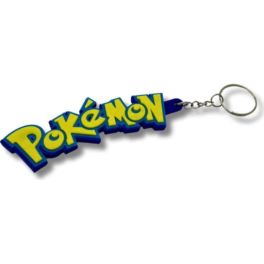 Pokemon Nøglering & Lynlås-vedhæng i 3D-printet PLA