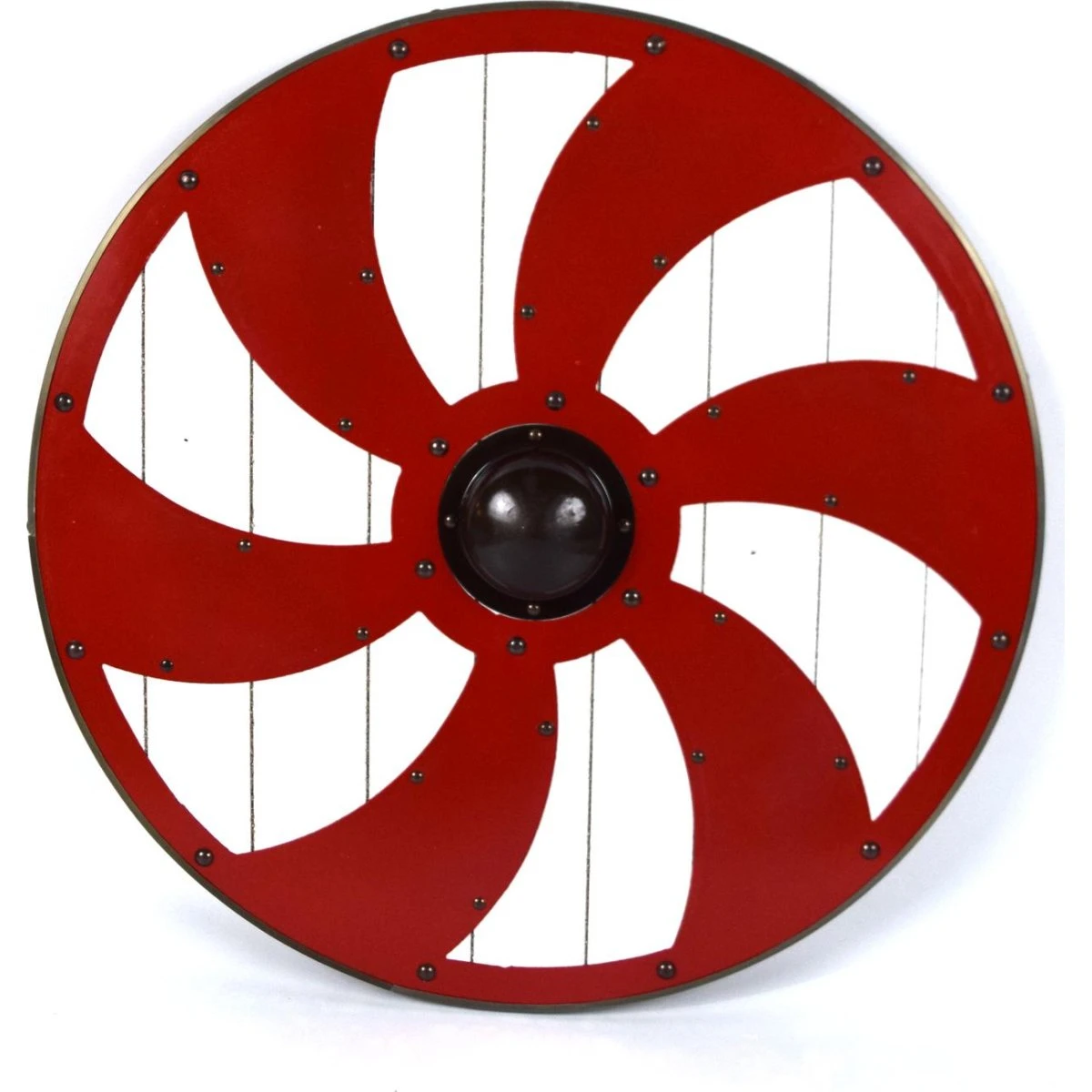 SWE65 Viking Skjold - Håndlavet Træ og Metal Raider Skjold