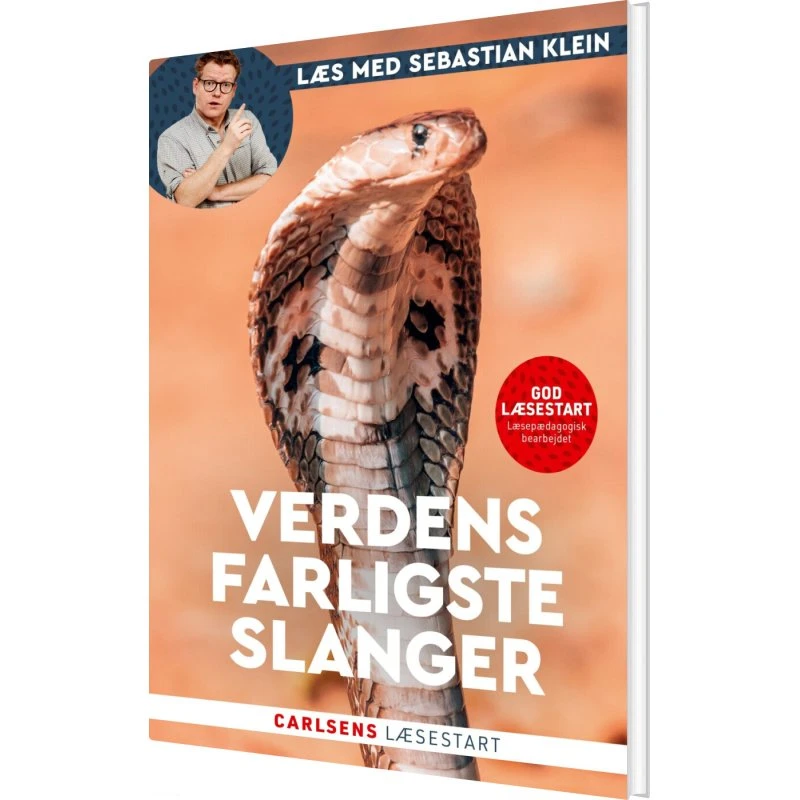 Læs med Sebastian Klein: Verdens farligste slanger (hardcover)