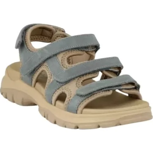 Green Comfort Kiruna Sandal - Støvet blå med 4 justerbare remme