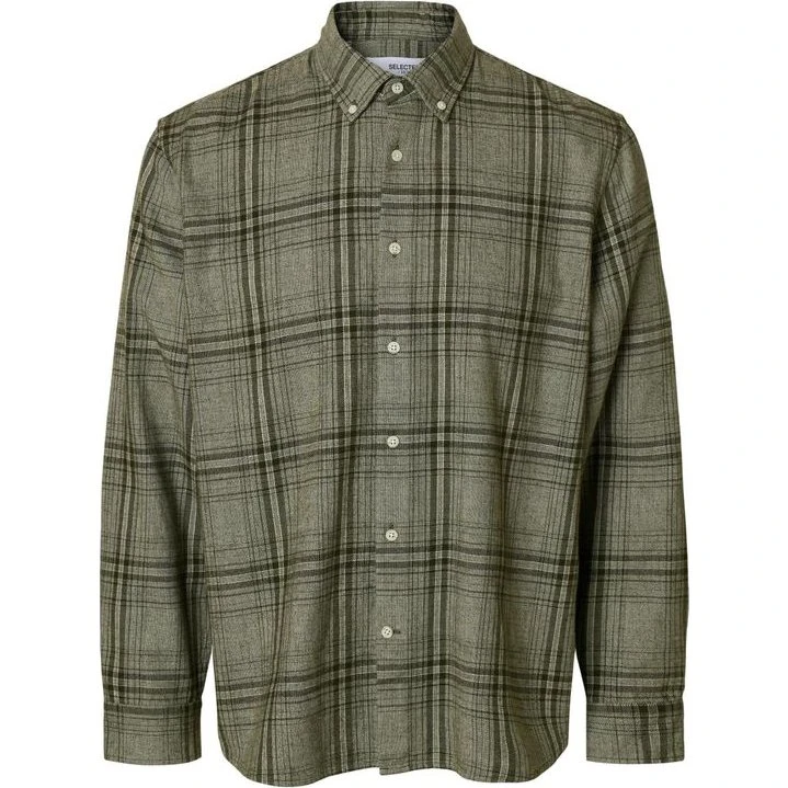 SLH Regnoah Mix BDWN LS Shirt Camp