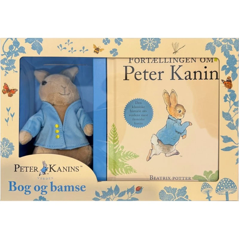 Peter Kanin gaveæske med bog og bamse