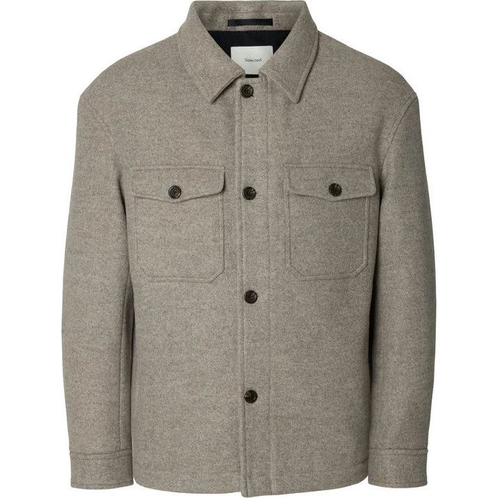 Slhmitch Wool Blend Shacket Noos