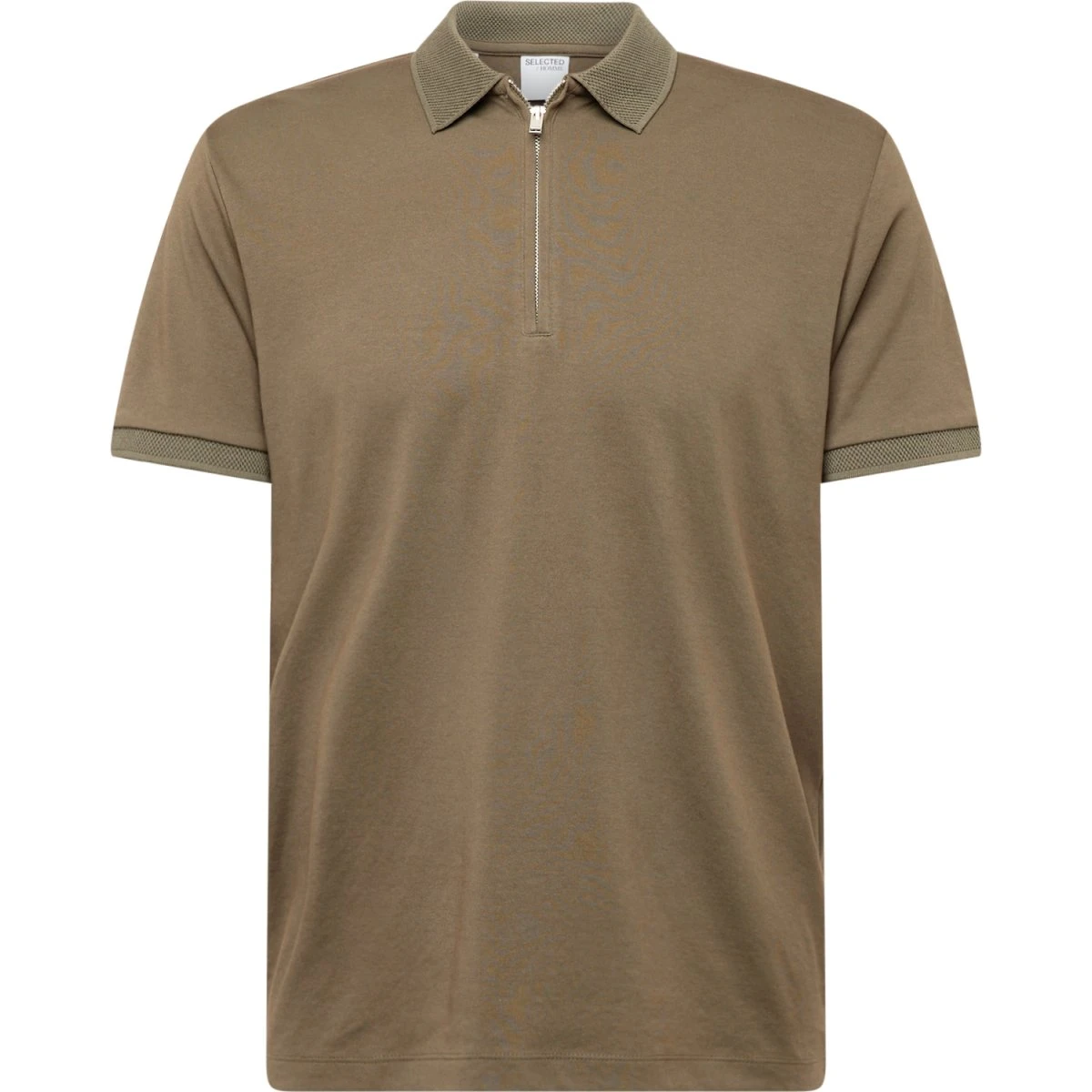 SELECTED SLHFAVE Polo i bomuld - Oliven