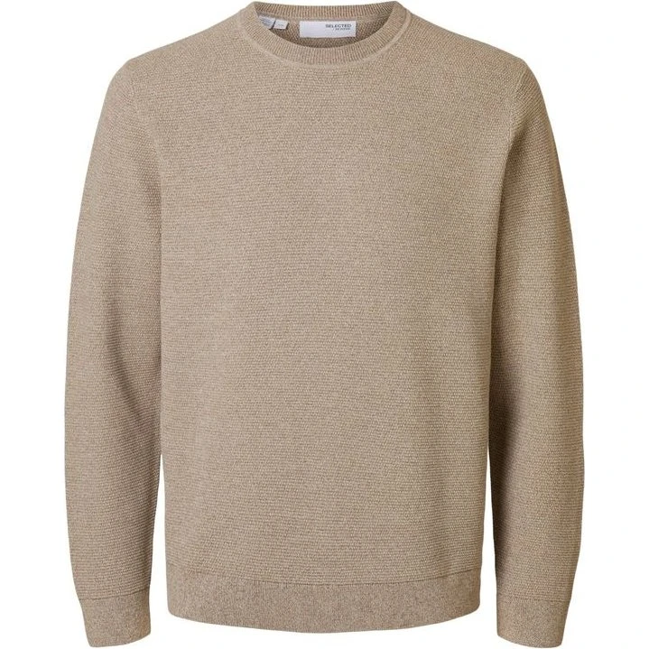 SLHROSS LS Knit Structure Crew Neck