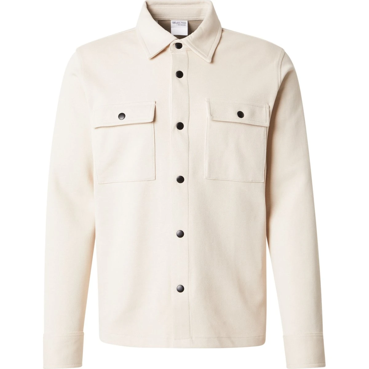 Selected Homme SLHJackie Overskjorte i lysebeige bomuld