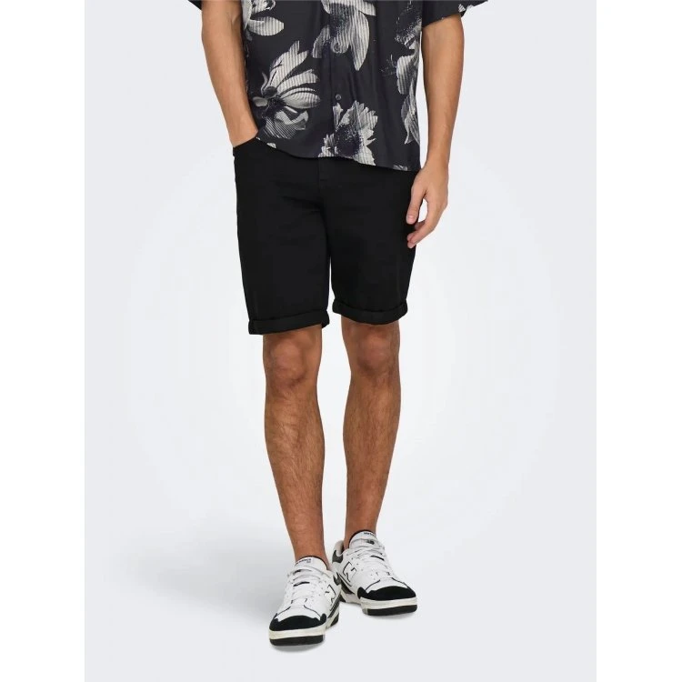 ONLY & SONS Onsply Denim Shorts i sort