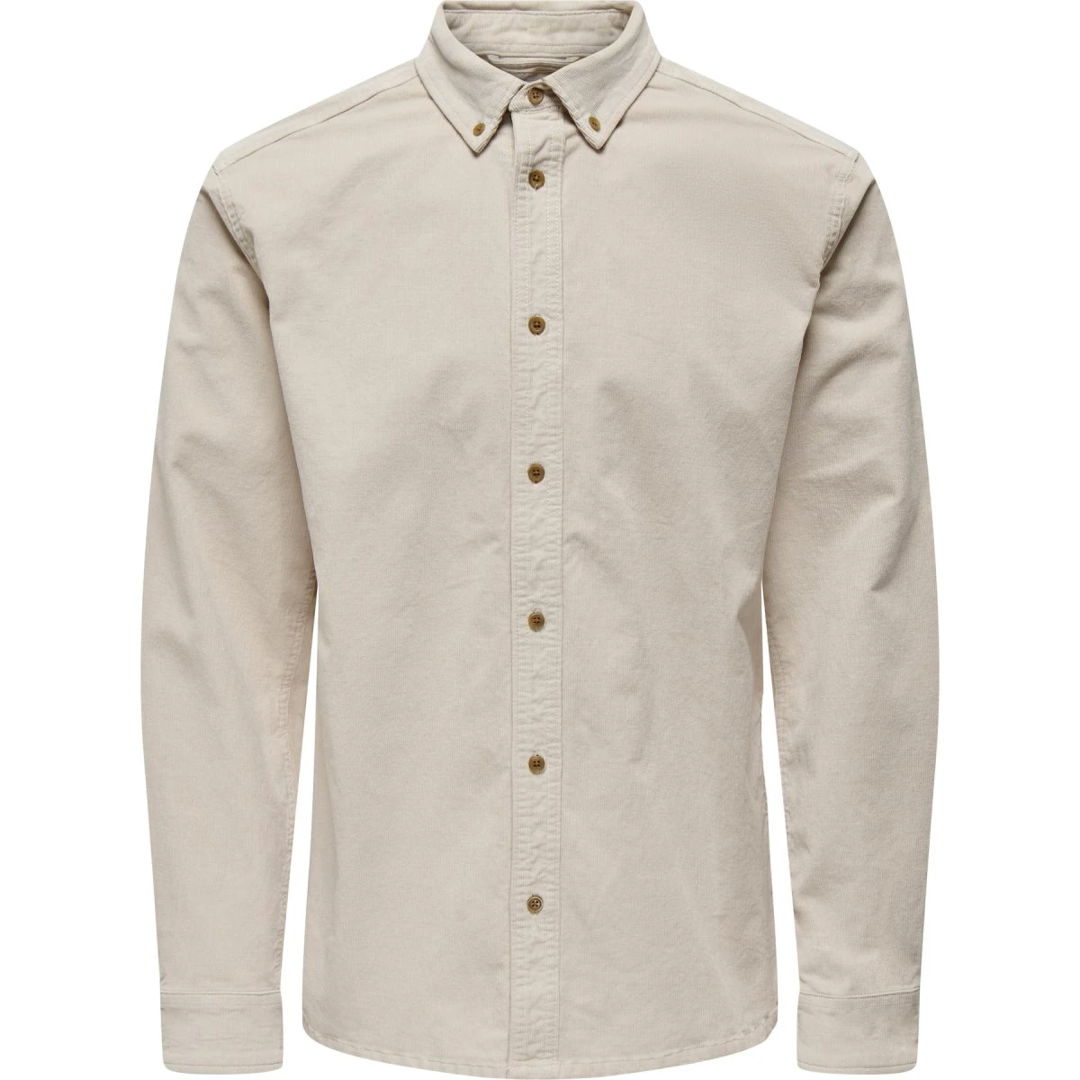 Only & Sons Michael Skjorte - Sølvgrå Corduroy