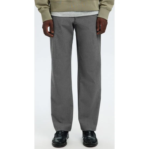 Selected Robert Straight String Pant - Mørkegrå