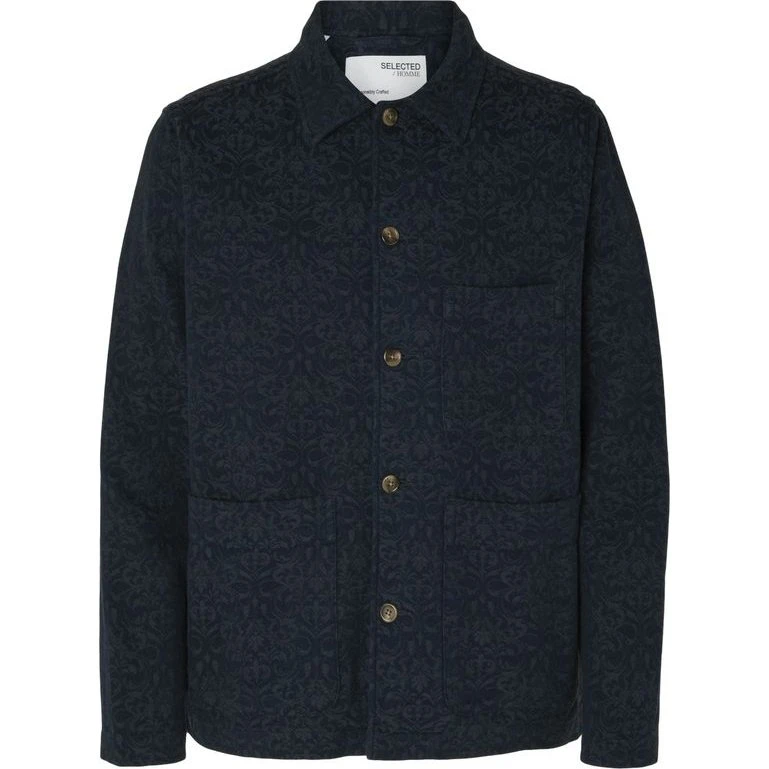 SLH Jason Overshirt LS Jacquard