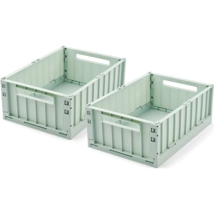 Liewood Weston Opbevaringsboks 2-pak - Medium - Light Peppermint