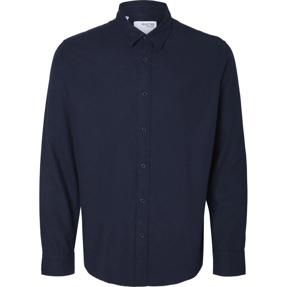 SELECTED Skjorte SLHOwen Navy Flannel Slim Fit