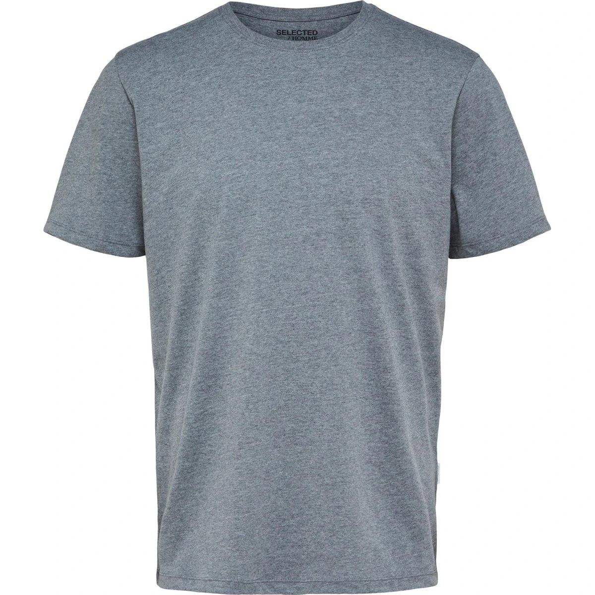 SELECTED Aspen Grå T-shirt med O-udskæring