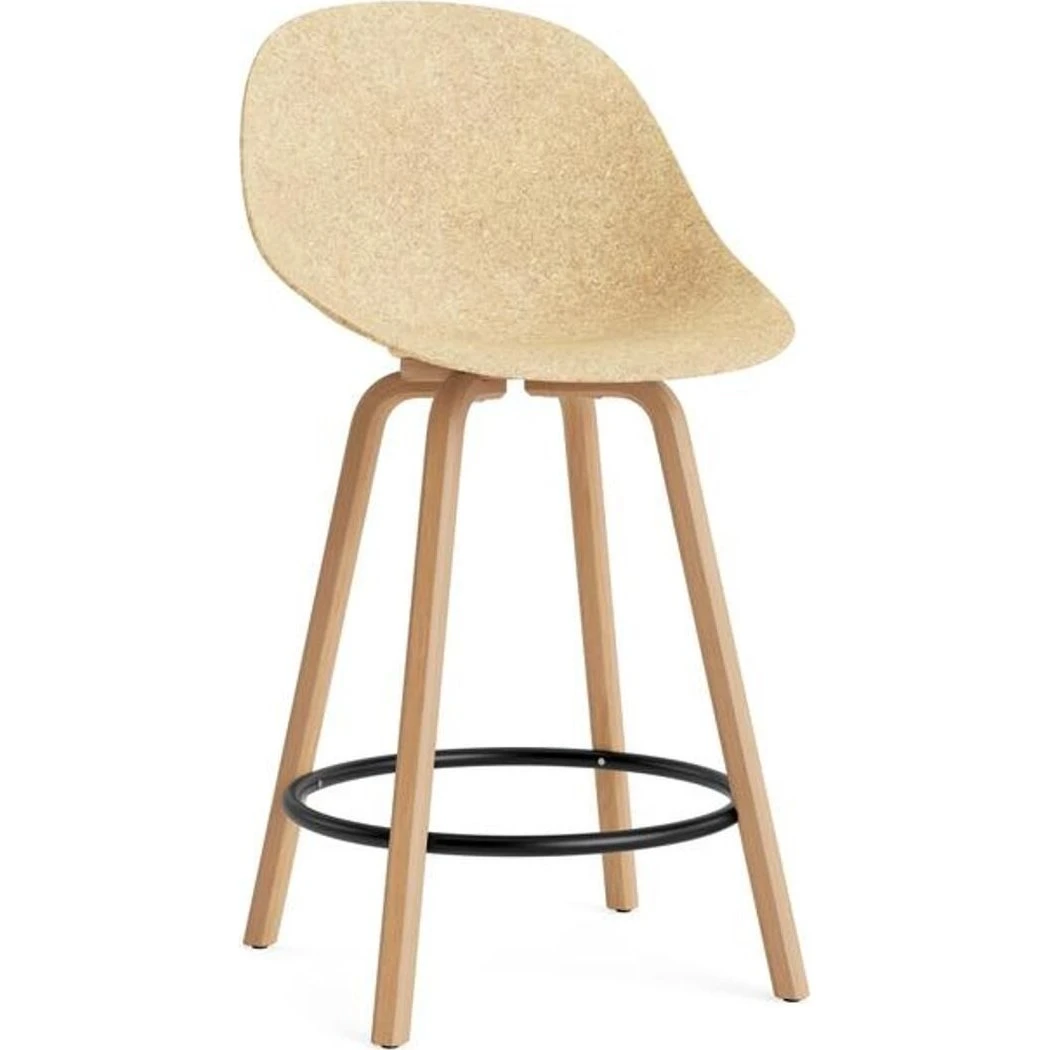 Normann Copenhagen Mat Barstol 75 cm Bøg/Sort/Hemp
