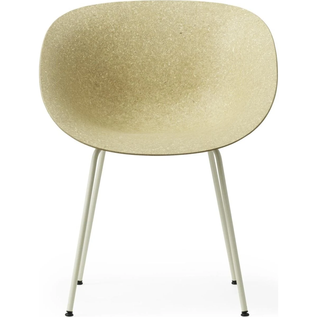 Normann Copenhagen Mat Spisebordsstol med Armlæn - Creme/Stål/Hamp