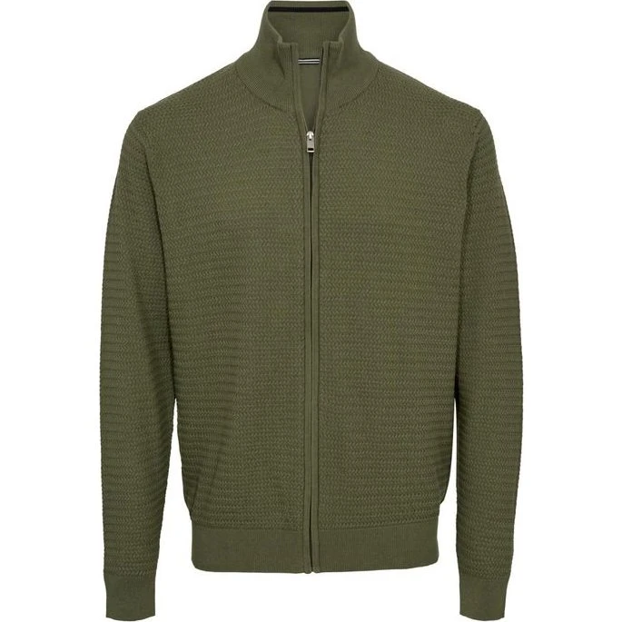 Cardigan Regular Fit med strukturstrik