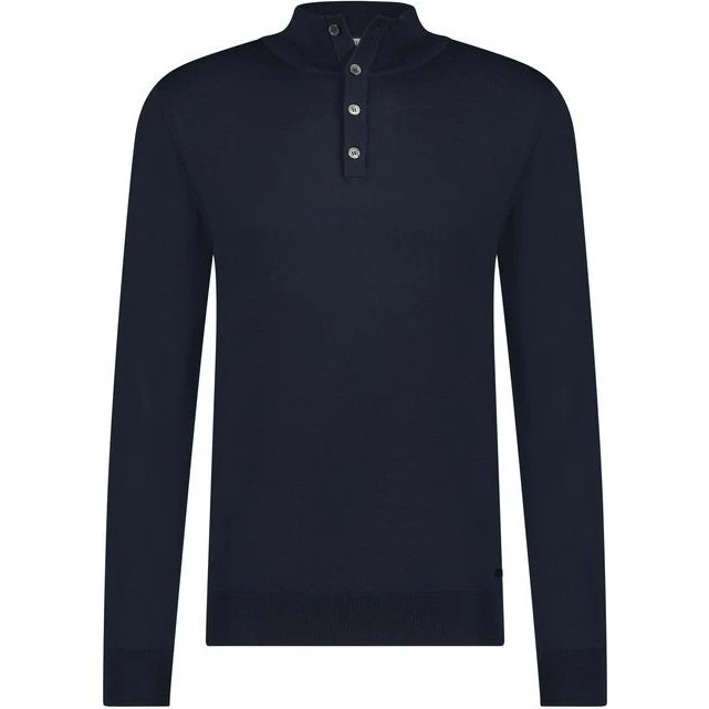 Born With Appetite Gus Buttoned Polo Merino