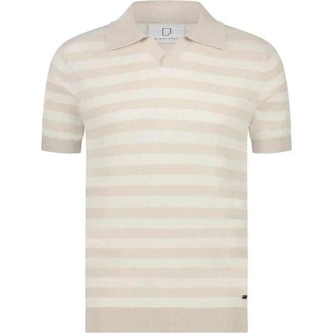 ALAN Polo - Stribet strikket polo