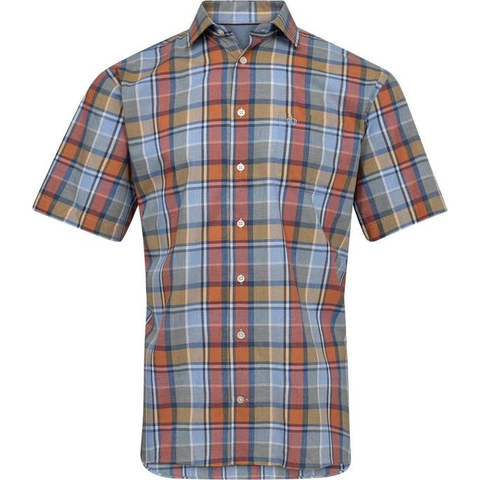 S/S Skjorte Regular Fit i CVC-materiale