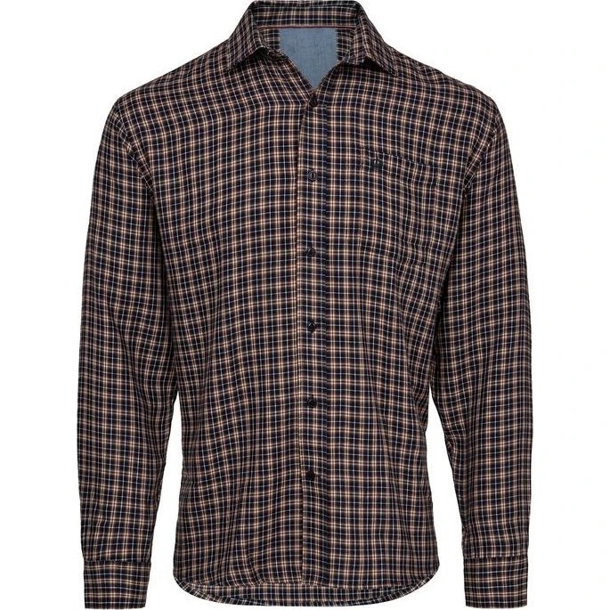 Skjorte l/s regular fit i blød flonel