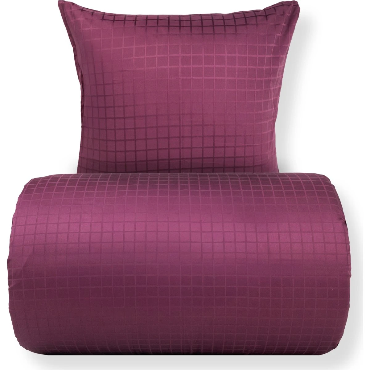 By Borg Safir Dobbelt Sengetøj 200x220 cm - Blomme Økologisk Satin