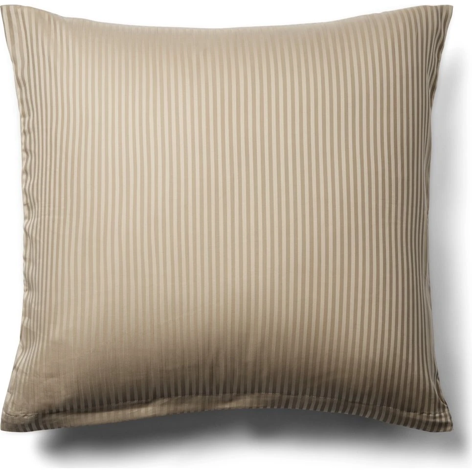 By Borg Pudebetræk 60x63 cm - Beige Egyptisk Bomuld Satin