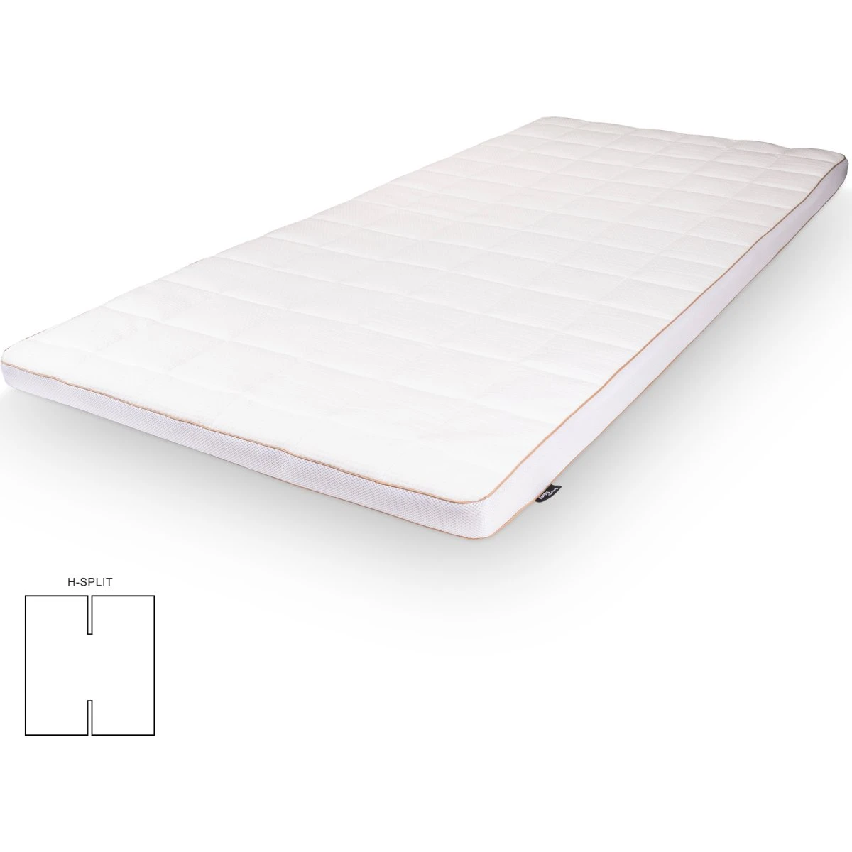 Borg Living H-split topmadras 180x200 cm - 5 cm NASA Memoryskum