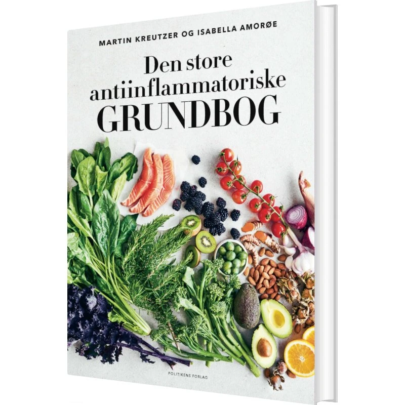 Den store antiinflammatoriske grundbog – kogebog (hardcover)