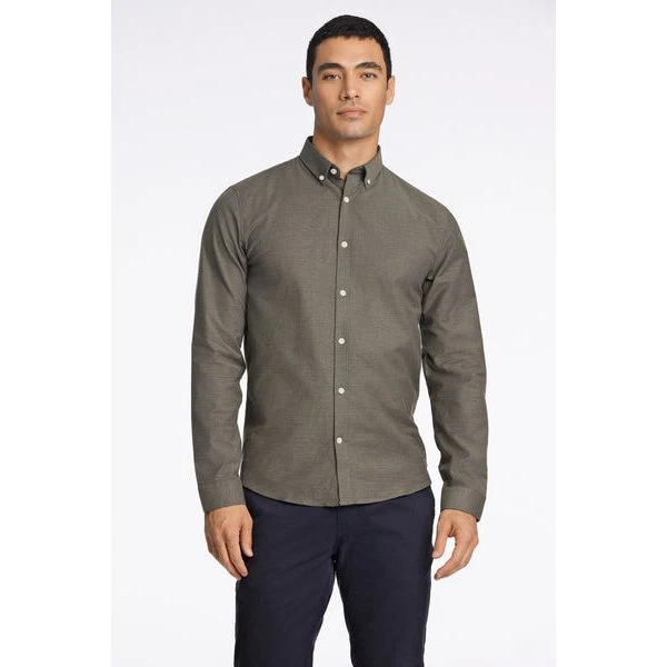 Lindbergh Oxford Superflex Skjorte i Navy