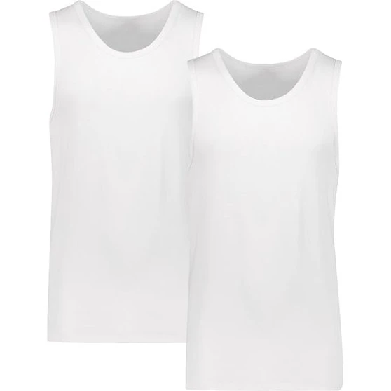 Lindbergh 2-pak Bamboo Tank Top - Hvid
