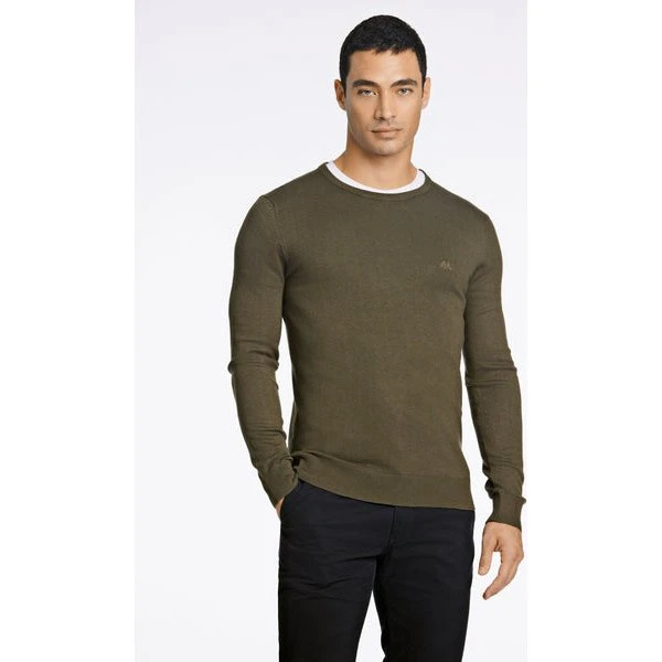 Lindbergh Ecovero L/S O-neck Knit - Sort striktrøje