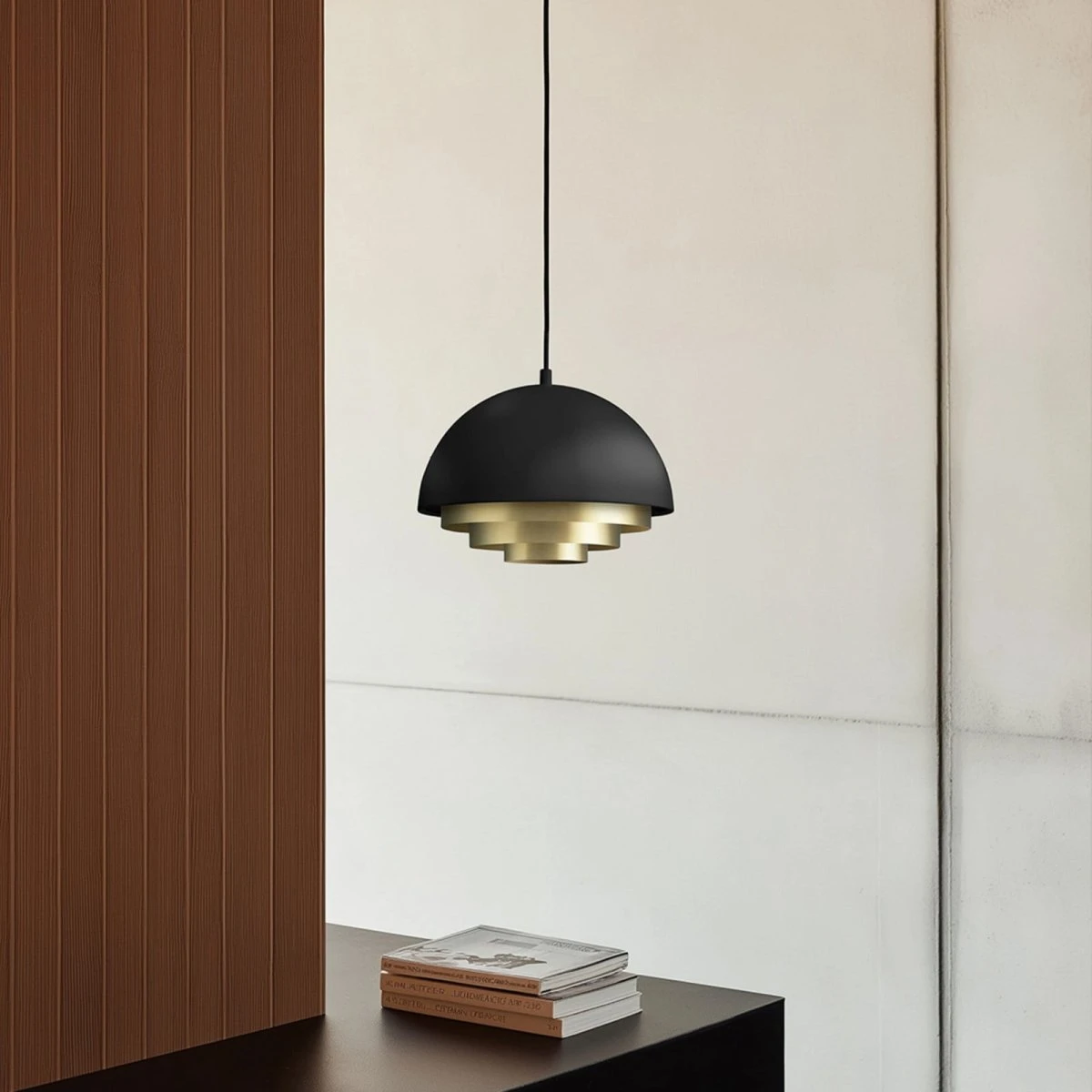 Warm Nordic Milieu Colour Mini Pendel - Sort/Messing