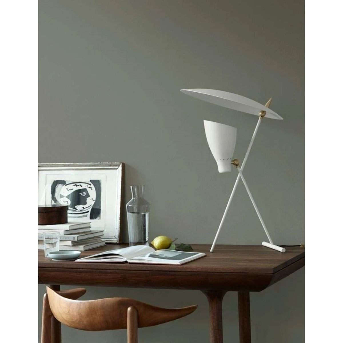 Warm Nordic Silhouette bordlampe, varmhvid, 59 cm