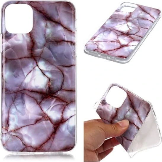 iPhone 11 Pro Max cover - Rosa Marmor design