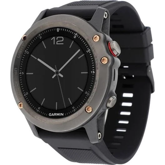 Garmin Fenix 3 / 3 HR / 5X Silikoneurrem - Sort