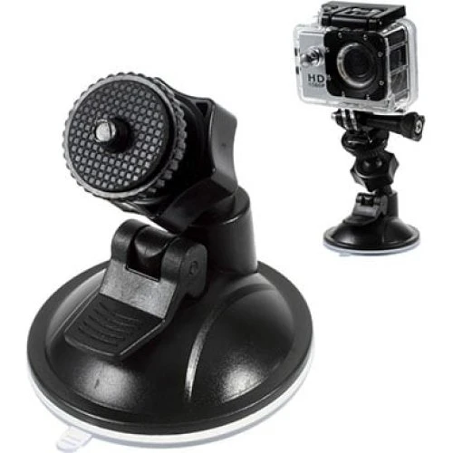 Sugekopsbeslag til GoPro og SJCAM - Sort