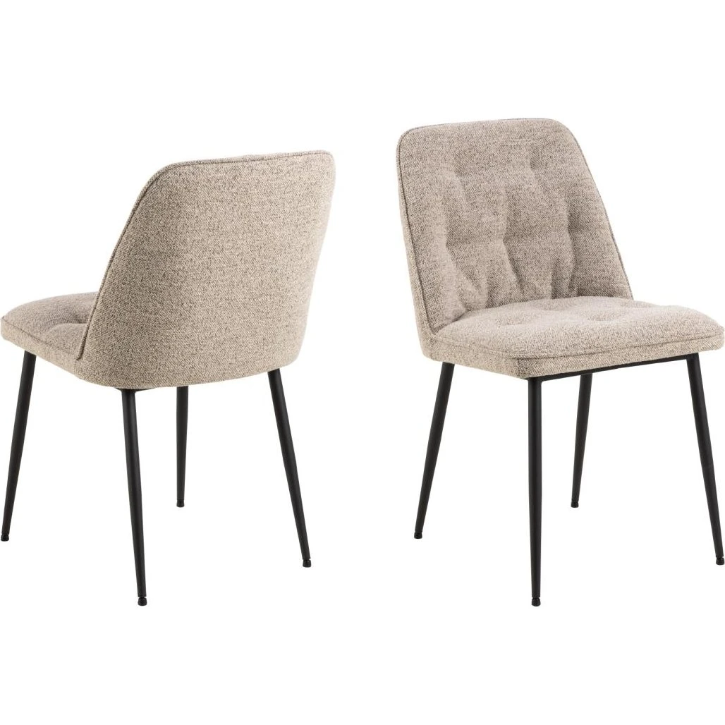 AC Design Furniture Brooke spisebordsstol 2-pak - Beige