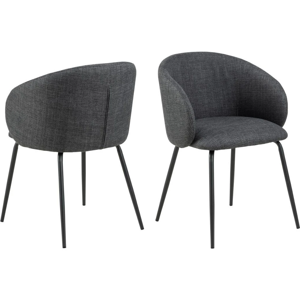 AC Design Furniture Eleanor spisebordsstol med armlæn - Grå